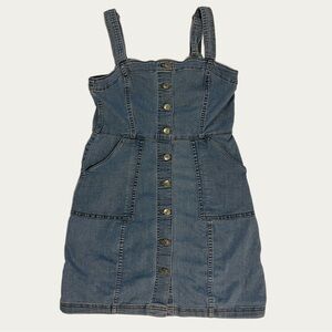 Divided Women’s‎ Denim Button-Front Dress With Pockets Size Small